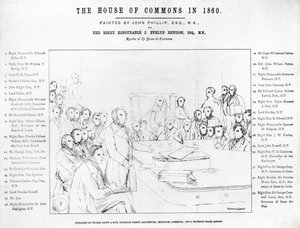 The House of Commons in 1860: Lord Palmerston Addressing the House during the Debate on the Treaty with France